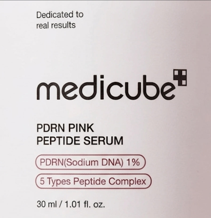 Medicube PDRN Pink Peptide Serum 30ml – Sérum anti-âge régénérant au PDRN et peptides